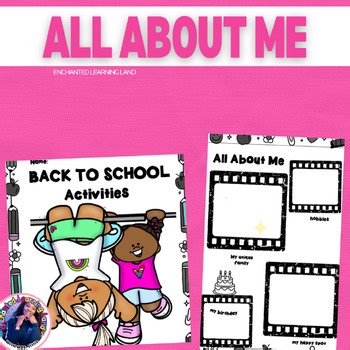 All About Me Activities | Back to School Worksheets Kindergarten–1st Grade