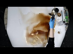 (804) STUNNING Earth Tones with Acrylic Pour Painting! How to Paint with Acrylics