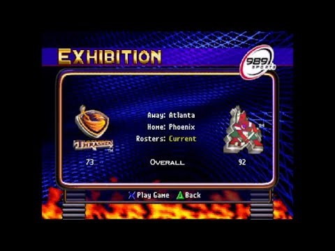 NHL Faceoff 2000 (playstation) | Thrashers vs Coyotes | No commentary