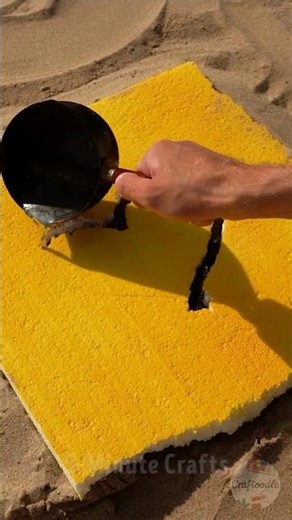 The Most Satisfying Way to Destroy Foam! Metal devours it in seconds 😌🔥⚡ #lifehacks #diy