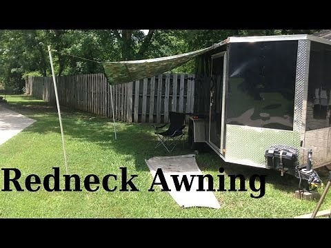 Redneck Awning ......... 6x10 Enclosed Trailer Conversion Project