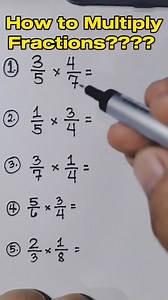 How to Multiply Fractions? #mathtutor #sharingiscaring | Mathematics Tutorial