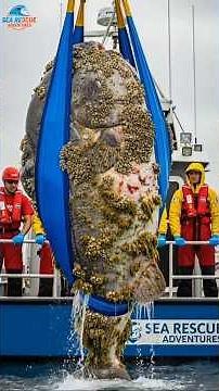 Giant Sunfish Rescue: Fast Ocean Release After Full Body Clean!