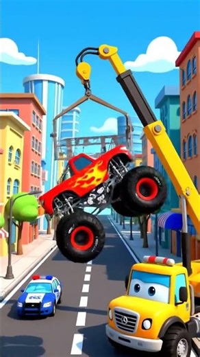 SO FAST Monster Truck 🚓 Police Can’t Stop!