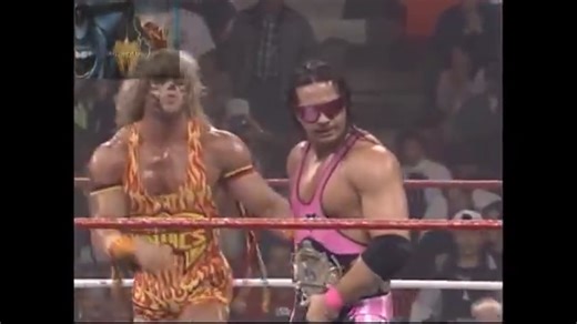 (1992.10.13) Ultimate Warrior & Bret Hitman Hart vs Papa Shango & Kamala - WWF