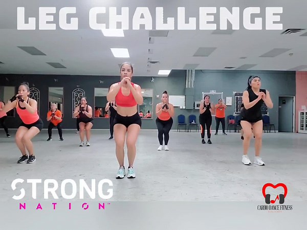 724K views · 39K reactions | LEG CHALLENGE  STRONG Nation  #cardiodance #challenge #strongwomen  | Cardio Dance With Clau y Paty | Facebook