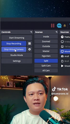 Cara live TikTok Live Studio pake virtual camera OBS #serunyabelajar #obs #tiktoklivestudio #tutorial