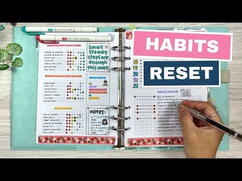 Weekly Planner Reset | Self-Care + Habits Setup