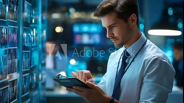 Senior intelligence officer, studying case files, records evidence room, reviewing surveillance photos, classified information secret, mission criminal investigation, intelligence