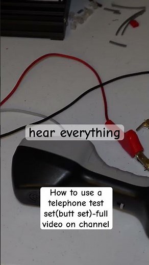 How to use telephone test set(butt set)-sneak peek #telephone #landline #copper #phone #lineman