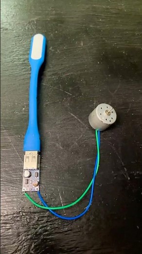 1 Science project experiment item made with dynamo motor small bulb #shots