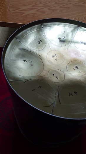 ペール缶スティールパン6号機。チューニング経過1。スケールバージョン、