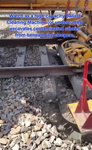 ​Railway Maintenance Secrets: Inside the Ballast Cleaning Process