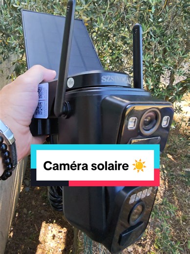 Une caméra de surveillance solaire à installer n'importe où car totalement autonome 🥳 #camera #surveillance #solaire #bonsplans #offresdété