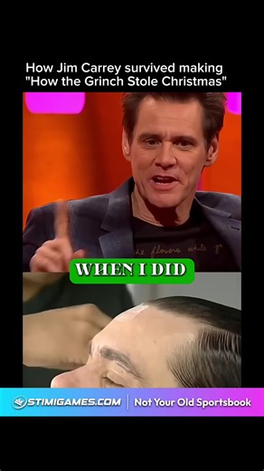 Newday Celebrity on Instagram: "How Jim Carrey Survived Making How the Grinch Stole Christmas 😳🎬 Jim Carrey once revealed that playing the Grinch was one of the most physically and mentally brutal roles of his career. The makeup alone took hours every single day, locking him into a full-body suit that felt more like torture than costume. He compared it to being buried alive in green fur, barely able to breathe, sit, or even relax between takes. At one point, the process became so overwhelming