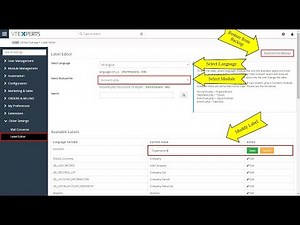 Label Editor - Extension for VTiger