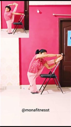 Find Your Direction : Chair Compass Flow 🌿 #trending #yoga #shorts #chairyoga #monafitnesst