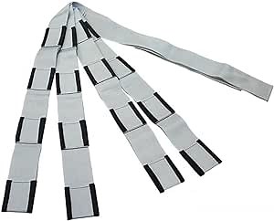 Forearm Forklift - PRO Model - 8" Longer Straps Than Original Model, 1 More Loop Per End Vs Orig Model, Lifting and Moving Straps, 800 lb wt Cap, Silver/Black, Model FFL4LOEE