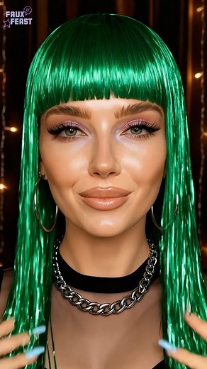 Today I’m testing out some of my wildest wigs: rainbow, green tinsel, diamond curls, and a full cotton-candy blowout. I didn’t expect any of them to suit me… but now I can’t decide which one to keep on. Which one wins this wig challenge? 🎨✨ Rainbow • Tinsel • Diamond • Cotton Candy? #wighaul #asmrbeauty #rainbowhair #tinselwig #cottoncandyhair #fantasyasmr #hairasmr | Faux Feast