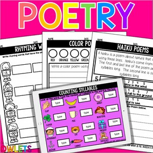 Poetry Activities: Print and Digital