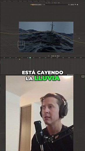 #21 Simulating Rain and a Ship in 3D! Blender to the Rescue!