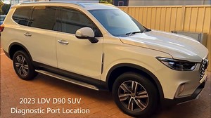 2023 LDV D90 SUV Diagnostic Port Location