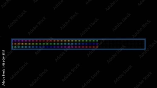 Progress bar animation in action for professional streamer and video creator showcasing vibrant colors and smooth transition