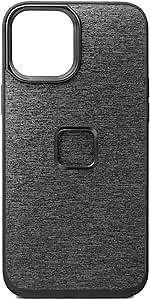 Peak Design Mobile Everyday Case for iPhone 12 Pro Max, Charcoal, Slim Profile, 6 ft Drop Protection, Weatherproof Fabric Shell, SlimLink Connects to Peak Design Mobile Mounts & Gear