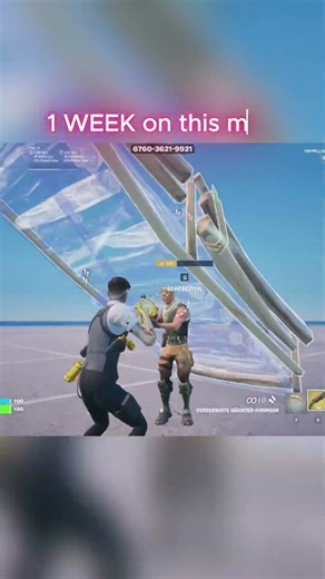 1 DAY vs 1 WEEK 😈 on this map! ✅#fortnite #gaming #fortniteclips