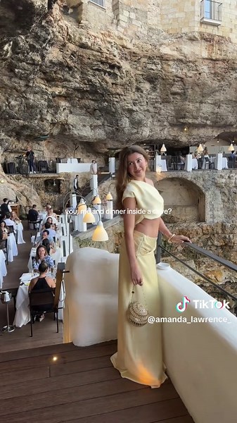 📍Grotta Palazzese got a lot of mixed reviews so we weren’t sure what to expect… but it turns out eating inside of a cave is always worth the hype! #puglia #grottapalazzese #pugliaitaly