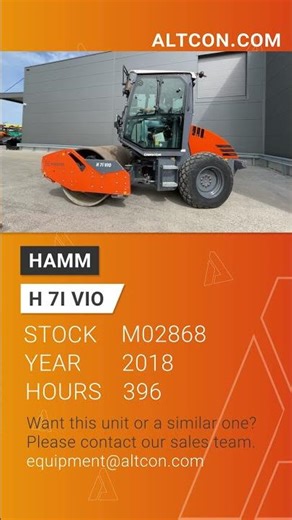 Used HAMM H 7I VIO SOIL COMPACTOR for Sale | 2018 | Worldwide shipping