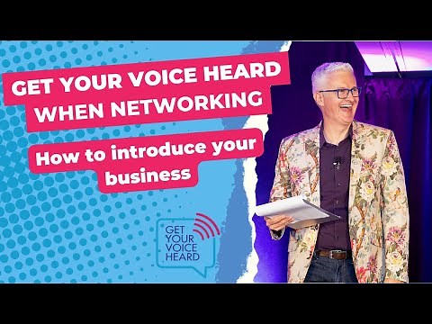 How to introduce your business: Steve Bustin keynote speech