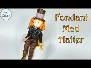 How to make fondant Mad Hatter cake topper