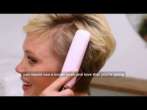 How To Use the Triangl Pro Heated Detail Brush on Short Hair