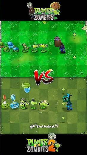 PVZ1 vs PVZ2 Team Plants vs Team Zombie #pvz2 #plantsvszombies2