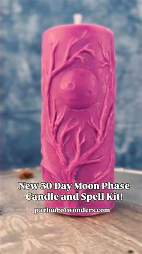 🌙✨ Manifest your dreams with the power of the moon! ✨🌙 New Beeswax 30-Day Moon Phase Spell Candle
