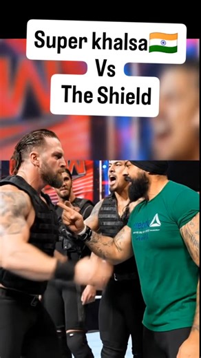 Super khalsa🇮🇳 vs The Shield 🇺🇸 WWE ( Roman Reigns, Seth Rollins, Dean Ambrose) . . . #romanreigns #sethrollins #deanambrose #theshield #superkhalsa | Super Khalsa - Pro Wrestler