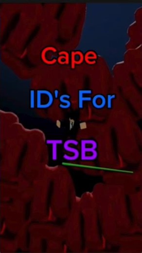 Cape ID's For TSB #roblox #thestrongestbattlegrounds #tsb #robloxedit #keşfetbeniöneçıkar