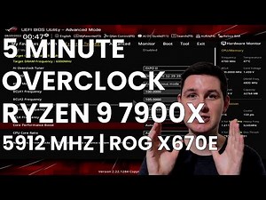 5 Minute Overclock: Ryzen 9 7900X to 5912 MHz