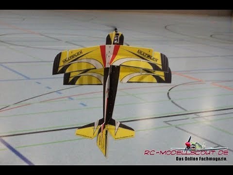 Video zum Testbericht des 3D Indoor Doppeldecker Challenger von Multiplex