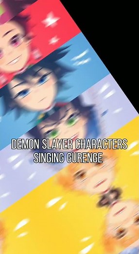 Demon Slayer Characters singing Gurenge
