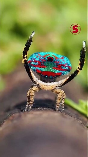 Meet the peacock spider #superinteresting #curiosities #animals #spiders #biology