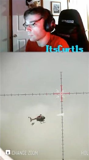 What the Heli Headshot!? #warzone #sniping #shorts