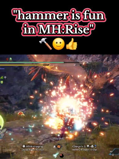 "hammer is fun in every Monster Hunter" 🔨🙂👍 #monsterhunter #monster...