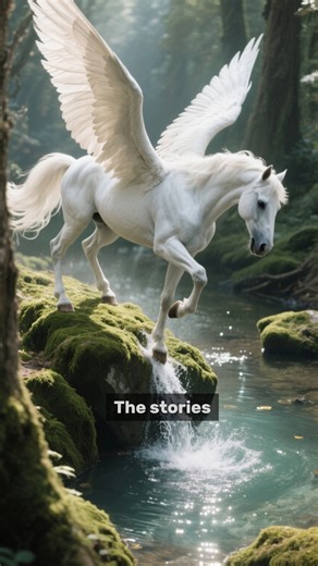 The Winged Horse That Could Touch the Sky 😱 | Pegasus🐎#pegasus #mythicalcreatures #facts #mythology