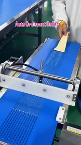 Automatic Croissant Roller Moulder Machine Hand-made quality, Industrial speed. Best of both worlds. 🌍 Gentle Rolling: Preserves the dough layers perfectly. 🍯 ✨ Why Factories Need This: 1️⃣Speed: As seen in the video, simply place the dough triangles on the conveyor, and the machine rolls them instantly. 2️⃣Consistency: Every croissant is rolled with the exact same tension, ensuring uniform proofing and baking results. 3️⃣Labor Saving: One operator can match the output of a whole team of manua