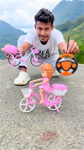 Rc Remote Control Small And Big 2 Ta Electric Cycle 😍