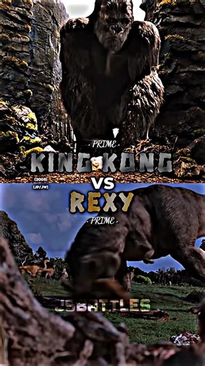 JSBattles on Instagram: "King Kong vs Rexy #kingkong #rexy #kingkong2005 #jurassicpark #jsbattles"