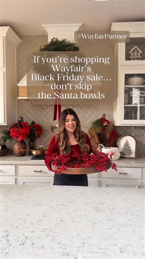 COMMENT WAYFAIR FOR LINKS 👇🎄🔥 I cannot get over how magical this Christmas centerpiece turned out and the best part? The Santa punch bowl candy bowl are from Wayfair’s Black Friday sale… where deals are up to 80% OFF FREE SHIPPING. 🤯✨ If you’re decorating this weekend or looking for those pieces that make your home feel cozy, nostalgic, and high-end… this is your sign to RUN. These pieces look designer but come at a Black Friday Wayfair’s Black Friday deals move FAST, so grab your favorites 