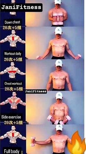 🎯Transform Your Chest at Home with Dumbbells 💪 #dumbbells #chestworkout